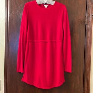 JJill Red sweater tunic